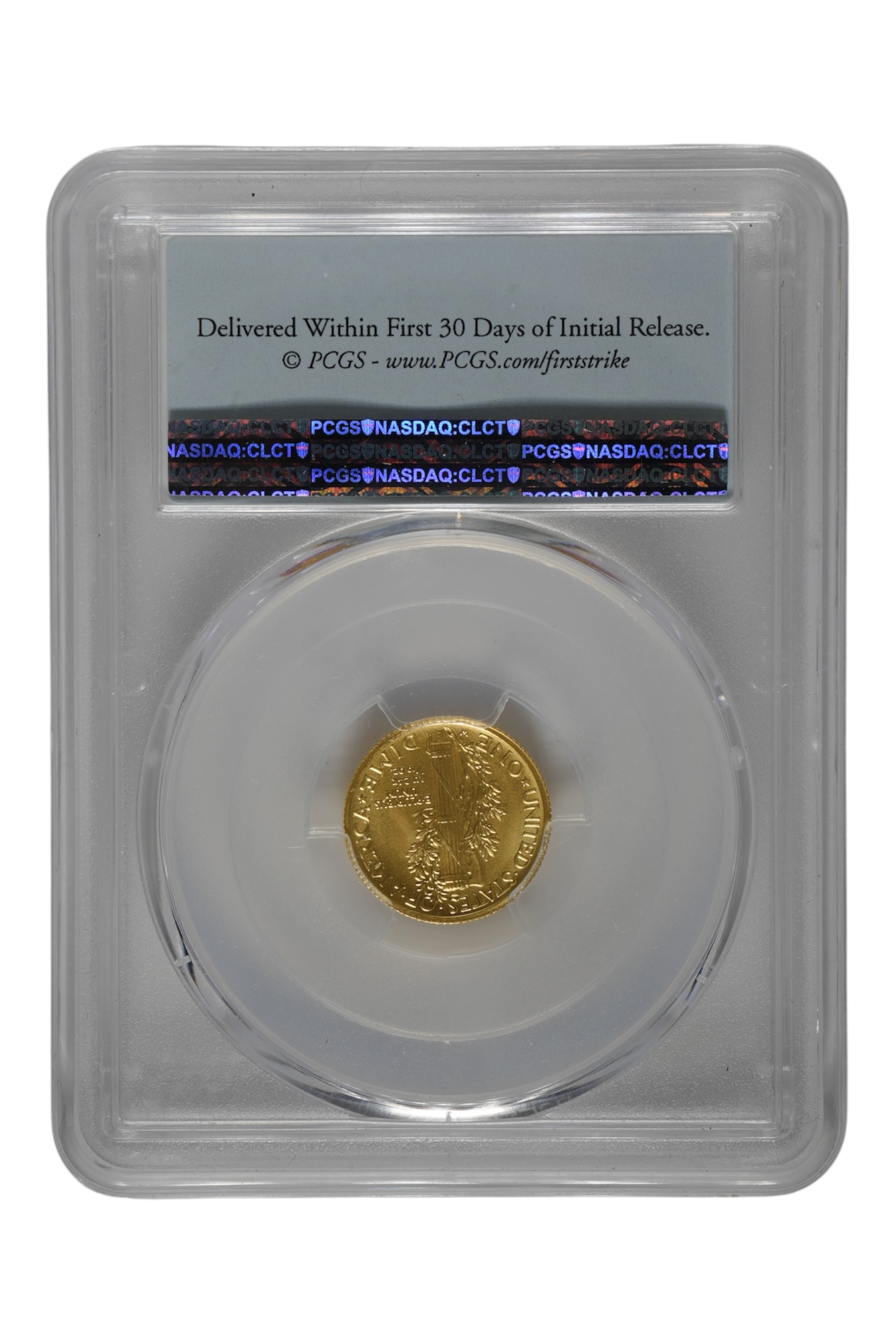 2016-W 1/10 oz Gold Mercury Dime Centennial PCGS SP 70 First Strike
