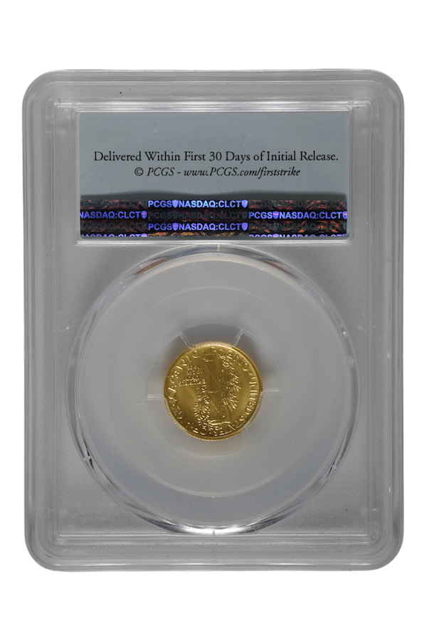 2016-W 1/10 oz Gold Mercury Dime Centennial PCGS SP 70 First Strike