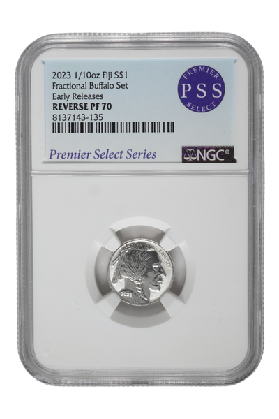 2023 1/10 oz Silver Fractional Buffalo NGC Proof-70 Reverse Proof