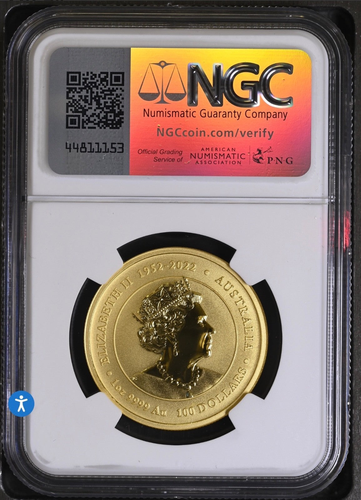 2024 1 oz Gold Australia Lunar Dragon NGC MS 70