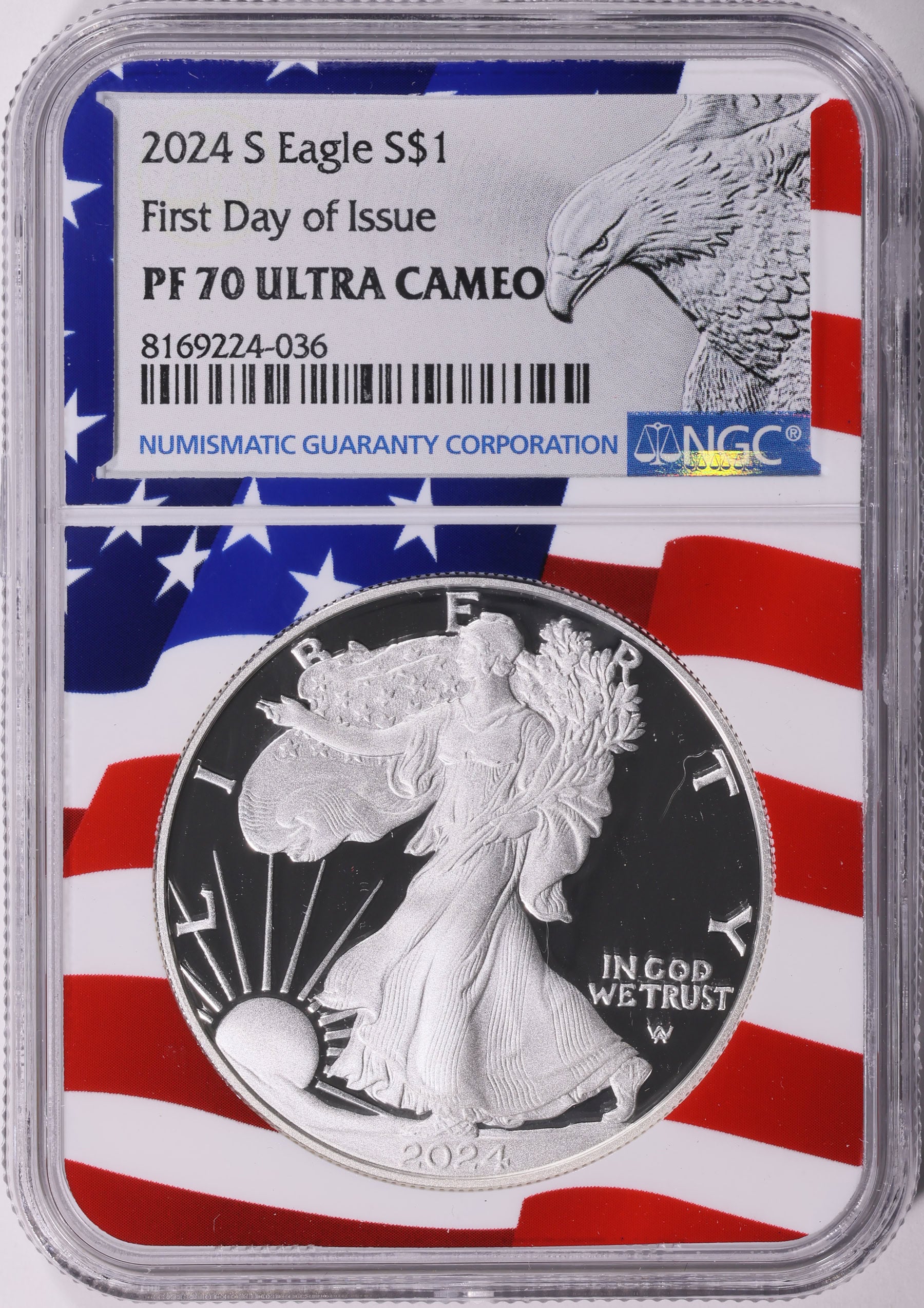 2024-S 1 oz American Silver Eagle NGC PF 70 UCAM FDI