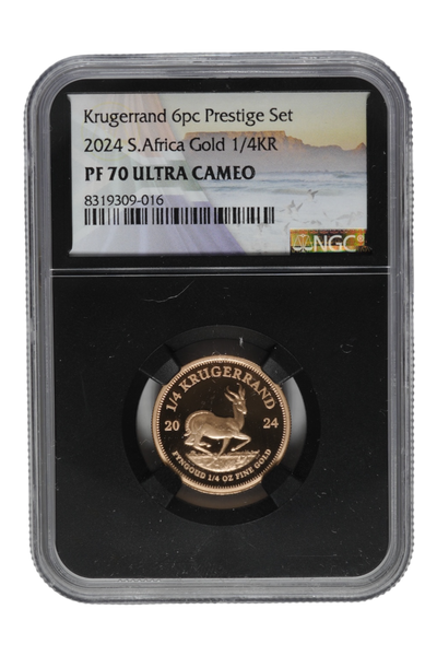 2024 0.25 oz Gold South Africa Krugerrand NGC PF 70 UC