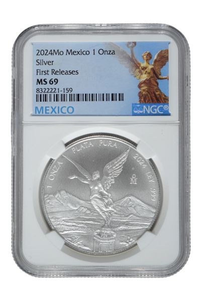 2024-Mo 1 oz Silver Mexico Libertad NGC MS 69