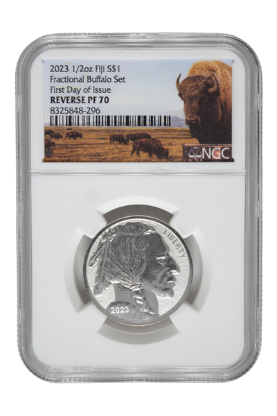 2023 0.5 oz Silver Fiji Buffalo NGC PF 70 ER
