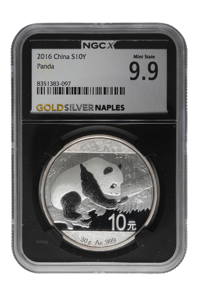 2016 30 g China Chinese Silver Panda NGCX 9.9