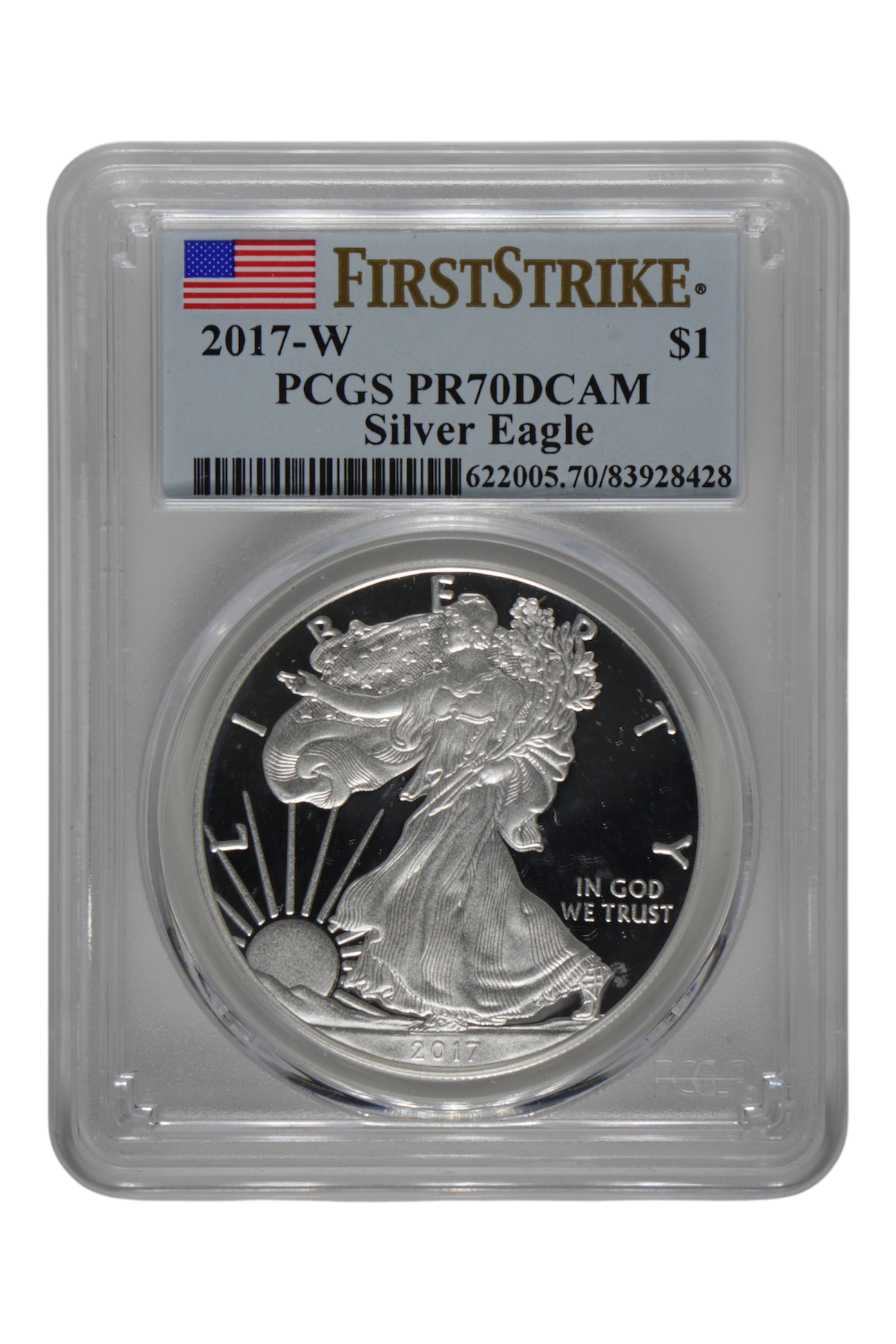 2017-W 1 oz Silver Eagle PCGS PR 70 DCAM First Strike