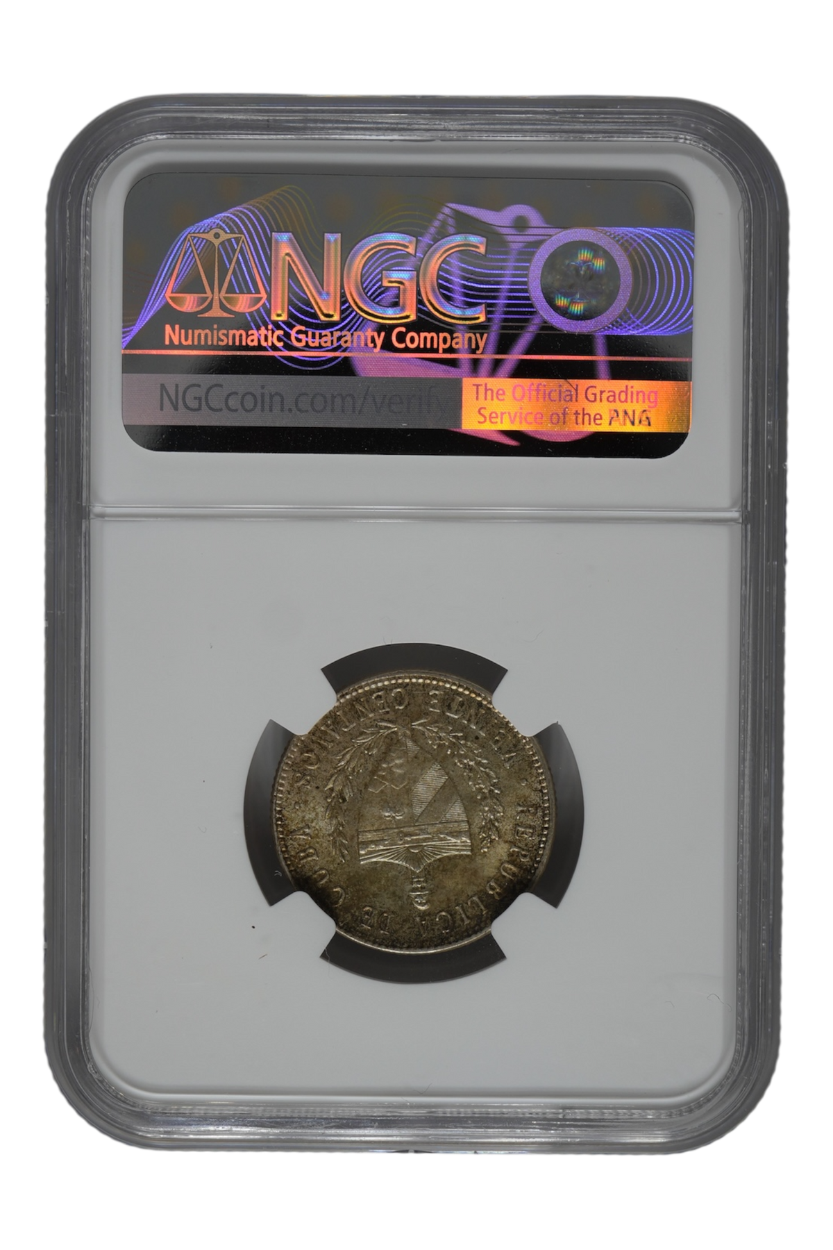 1949 0.1449 oz Silver Cuba 20 Centavos NGC MS-63