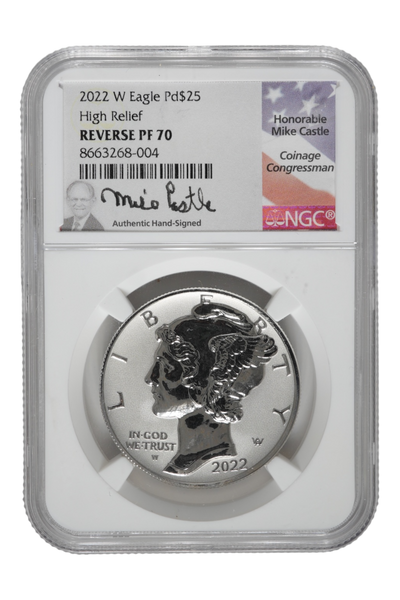 2022-W 1 oz Palladium American Liberty HR NGC PF 70 Rev Proof