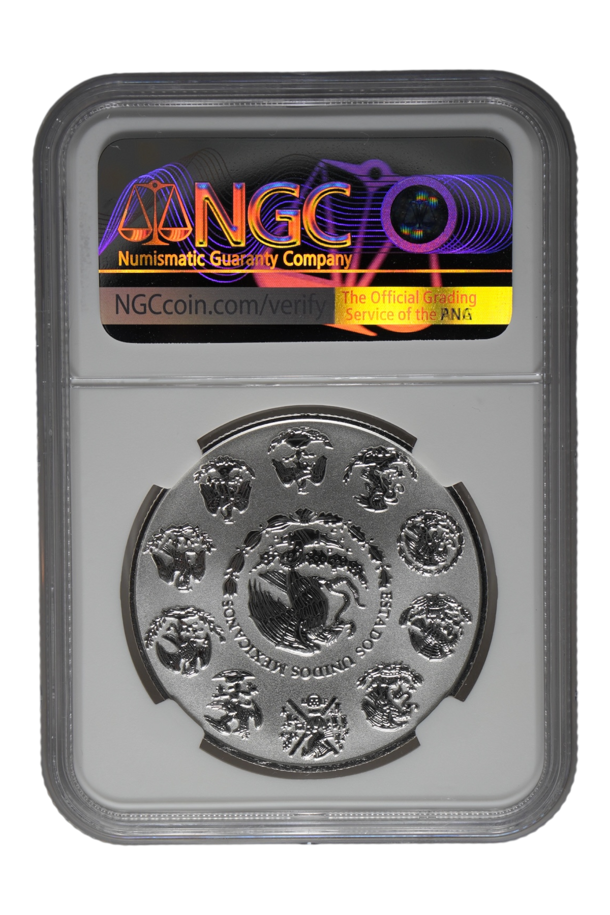 Mexico 2025-Mo Silver Onza Libertad Reverse Proof KM-639 First Day of Issue NGC PF-70