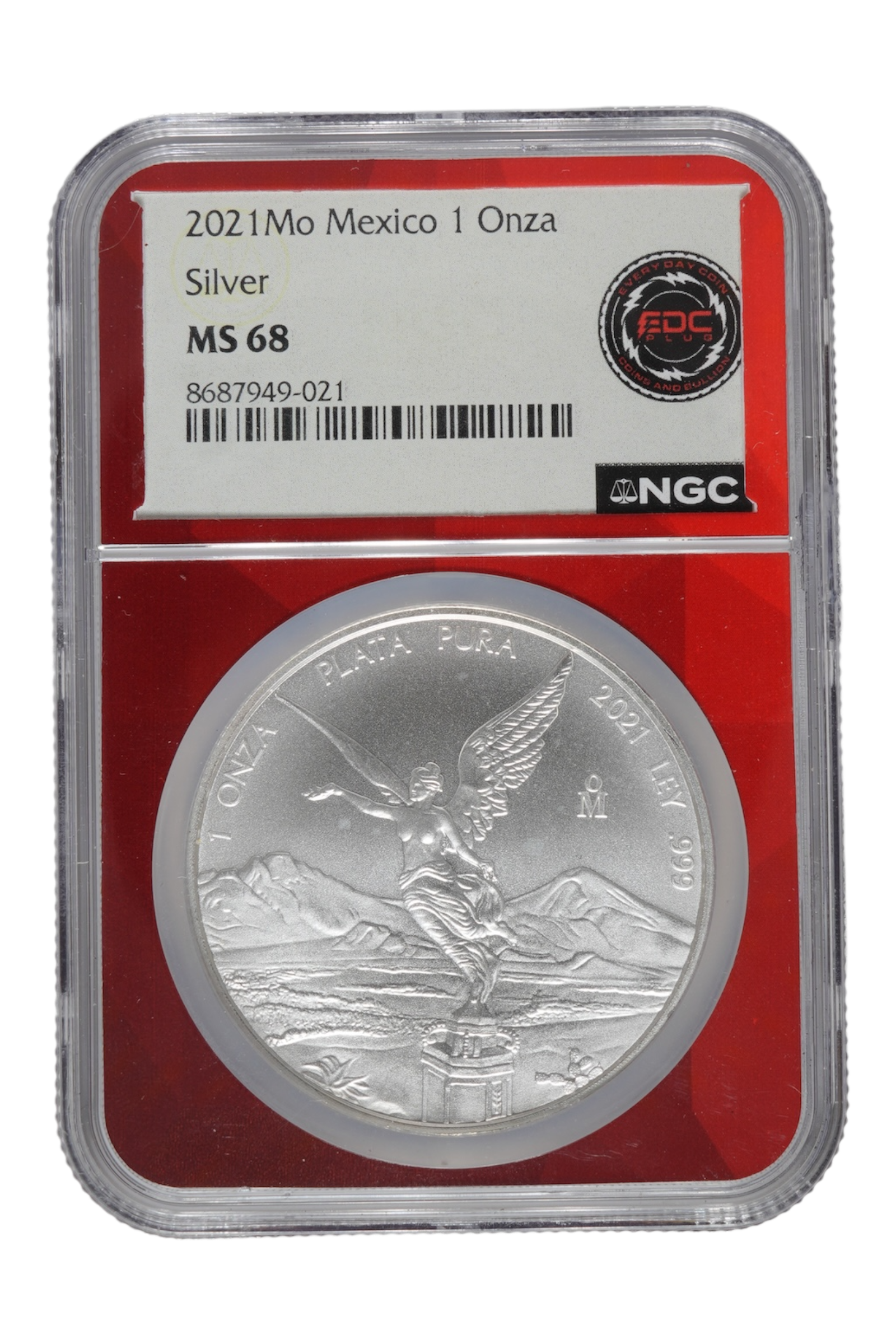 2021 1 oz Silver Mexico Libertad NGC MS 68