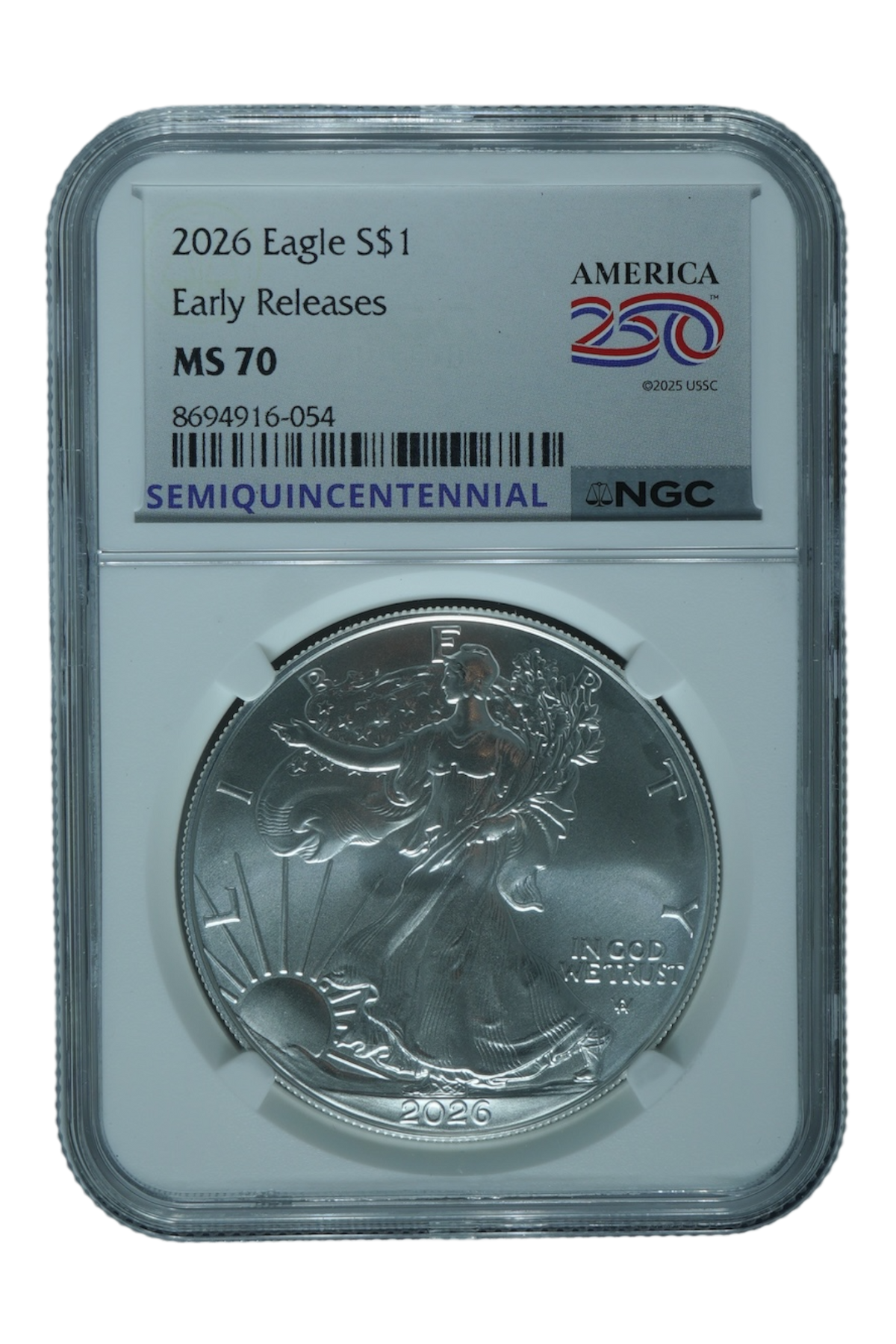 2026 1 oz American Silver Eagle NGC MS 70 ER