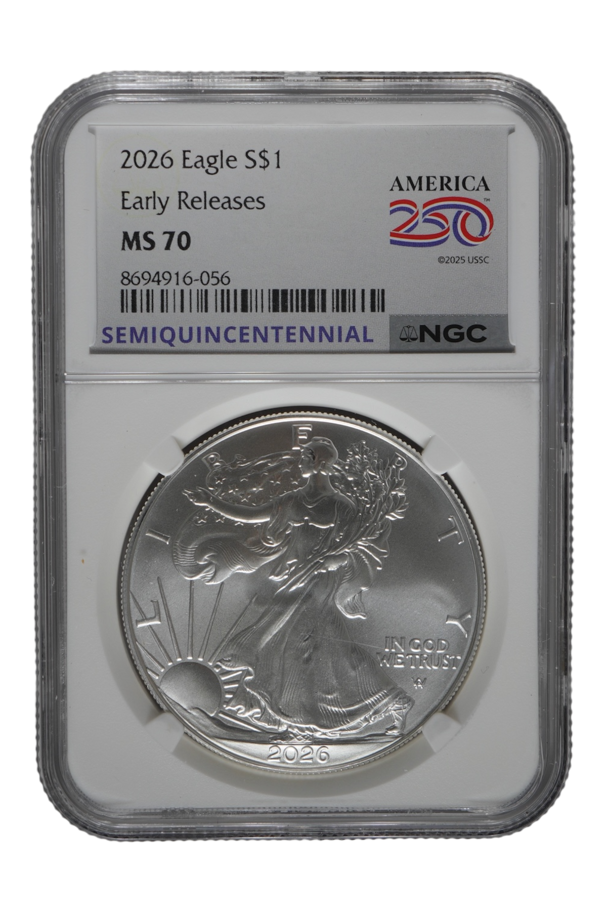 2026 1 oz American Silver Eagle NGC MS 70 ER