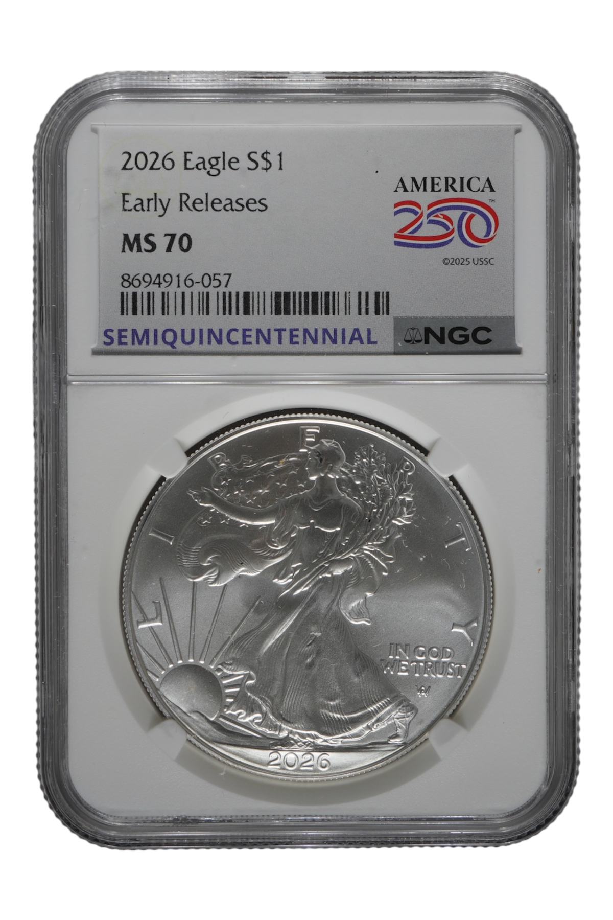 2026 1 oz American Silver Eagle NGC MS 70 ER