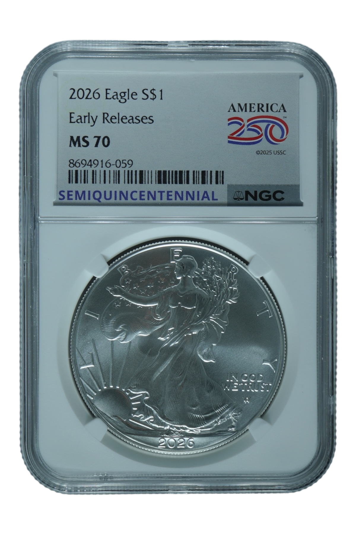 2026 1 oz American Silver Eagle NGC MS 70 ER