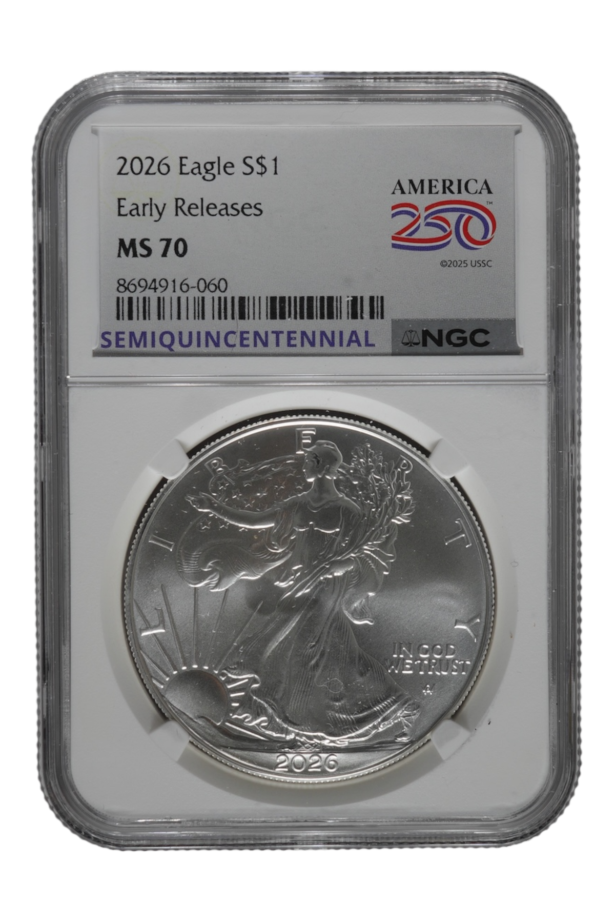 2026 1 oz American Silver Eagle NGC MS 70 ER