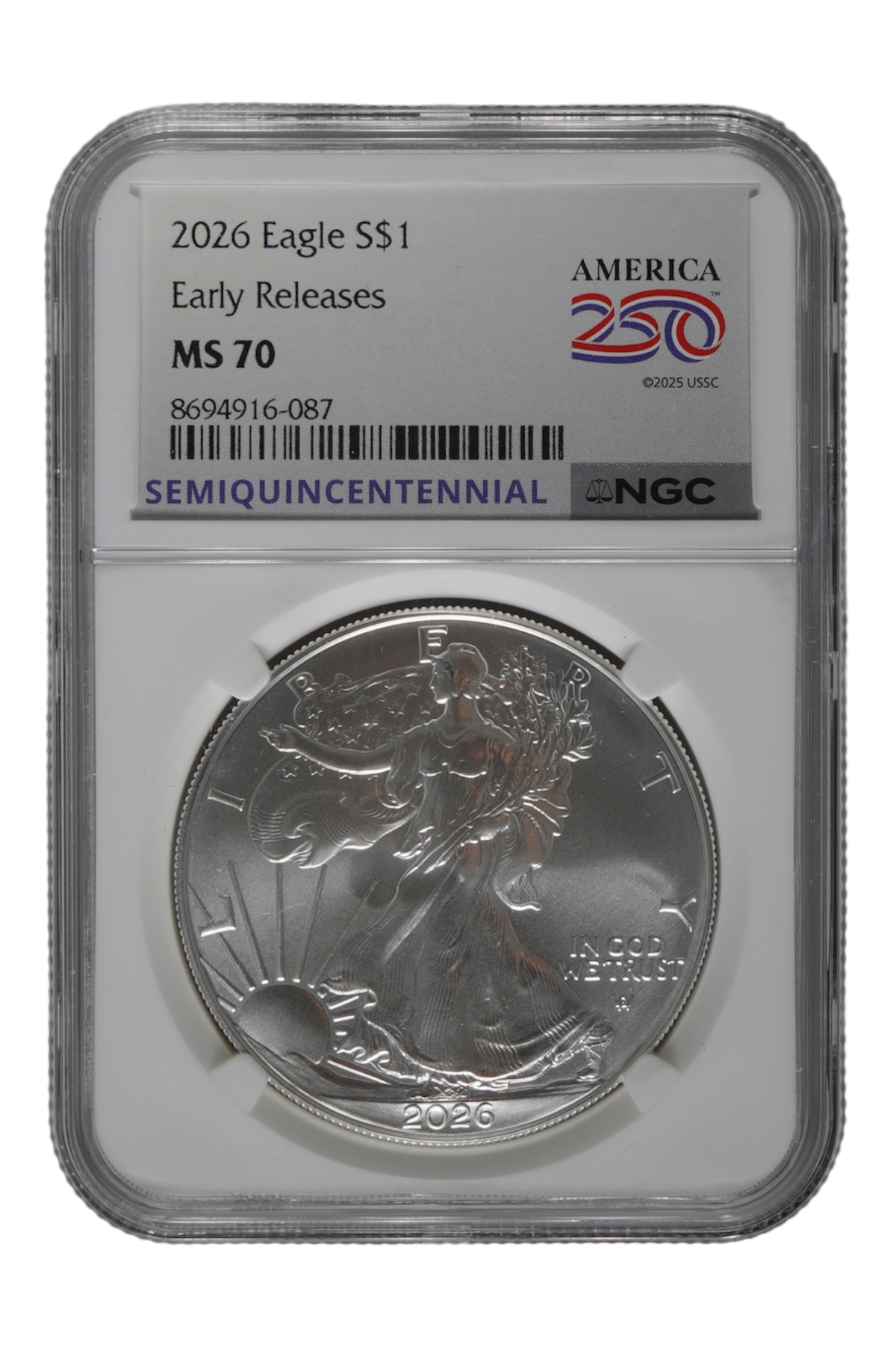 2026 1 oz American Silver Eagle NGC MS 70 ER