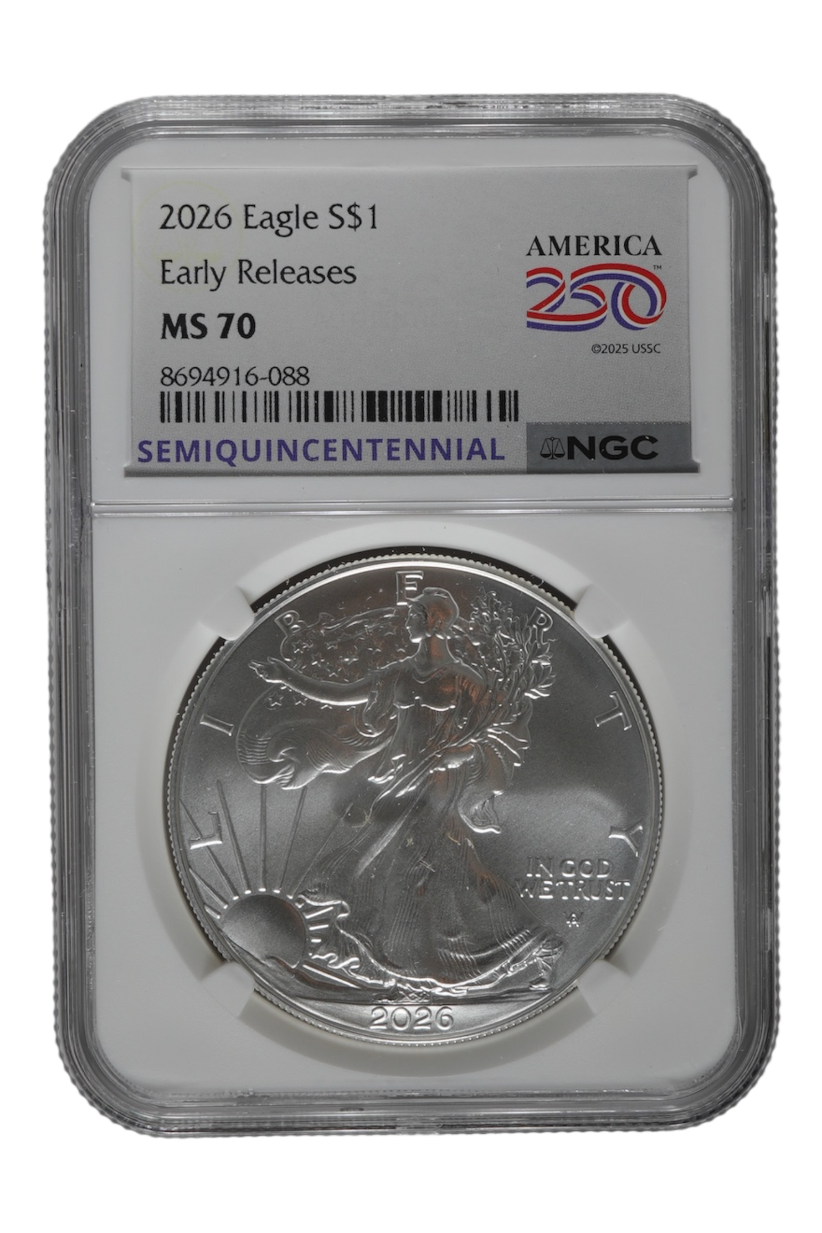 2026 1 oz American Silver Eagle NGC MS 70 ER