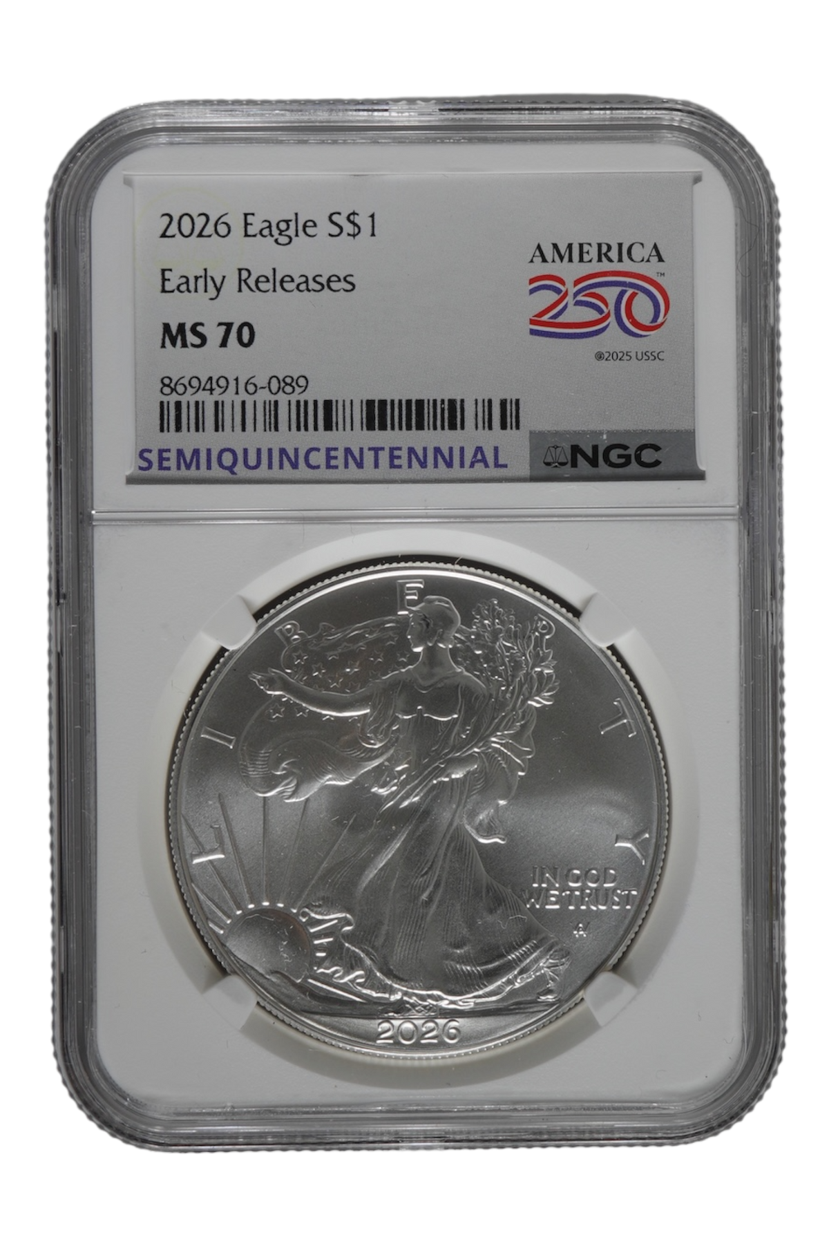 2026 1 oz American Silver Eagle NGC MS 70 ER
