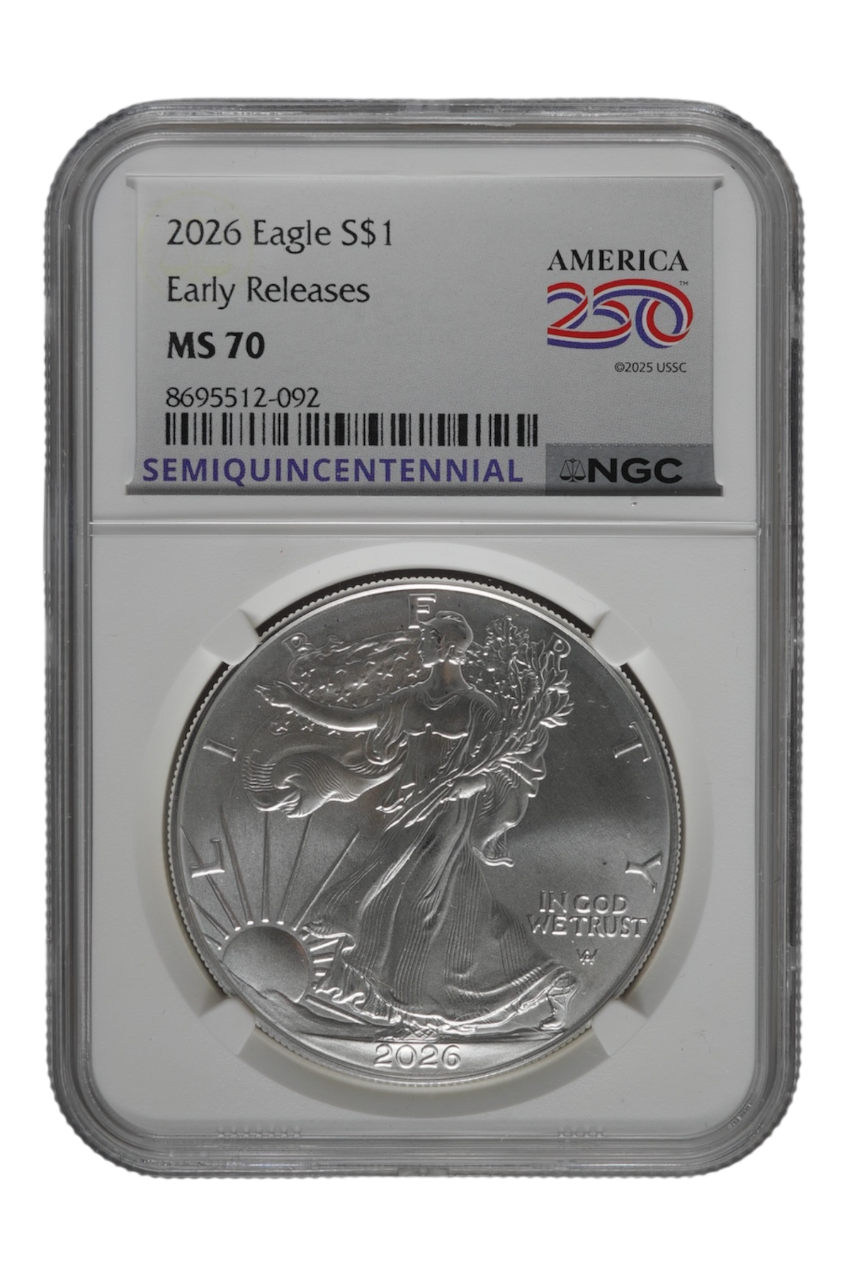 2026 1 oz American Silver Eagle NGC MS 70 ER