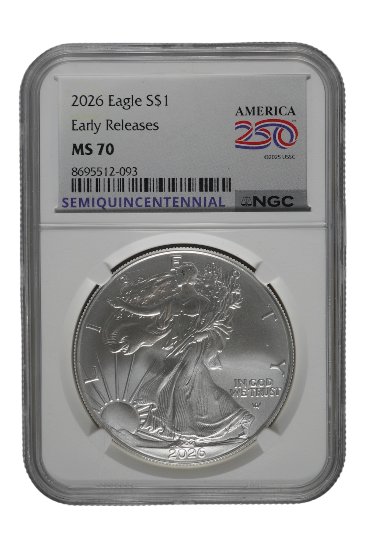 2026 1 oz American Silver Eagle NGC MS 70 ER