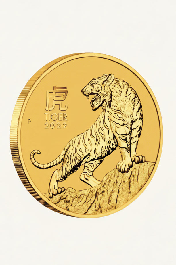 2022 10 oz Gold Australia Lunar Tiger BU