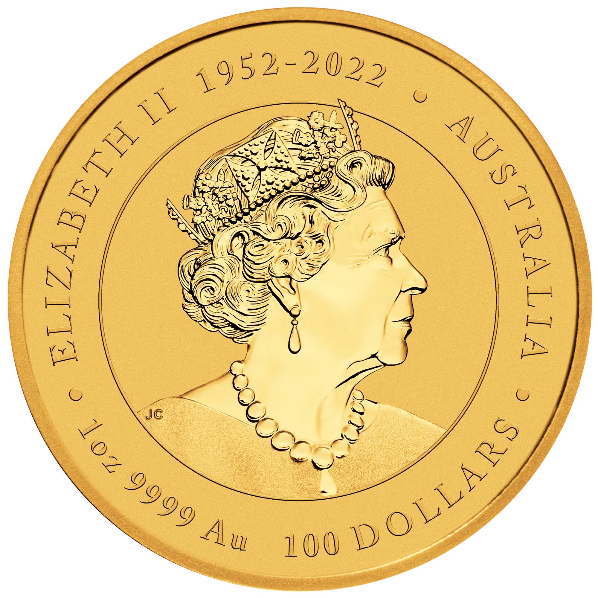 2024 1 oz Gold Australia Lunar Dragon BU